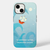 Nautical Sailing Boat Quote Hoesje-Mate iPhone Cas Case-Mate iPhone Case (Achterkant)