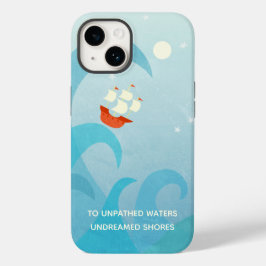 Nautical Sailing Boat Quote Hoesje-Mate iPhone Cas Case-Mate iPhone 14 Hoesje