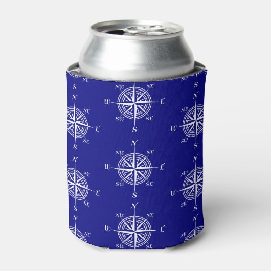 Nautical Sailing Compass Blikjeskoeler (Blikje Voorkant)