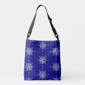 Nautical Sailing Compass Crossbody Tas (Achterkant)