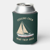 Nautical Sailing Matching Family Boat Trip Cousins Blikjeskoeler (Blikje Achterkant)