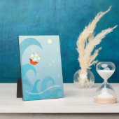 Nautical Sailing Quote Blue Fotoplaat (Zijkant)