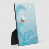 Nautical Sailing Quote Blue Fotoplaat (Zijkant)