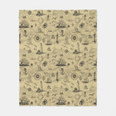 Nautical  Sailing Ship Anchor Coastal Décor Fleece Deken (Voorkant)