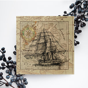 Nautical Sailing Ship Navigation Map Legpuzzel