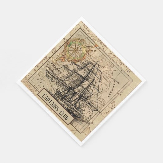  Nautical Sailing Ship Navigation Map Servet (Hoek)