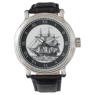 Nautical  Sailing Ship Watch Horloge