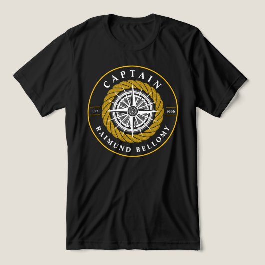 Nautical Sailing Tri-Blend Shirt (Design voorkant)