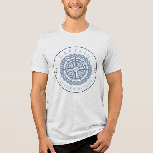 Nautical Sailing Tri-Blend Shirt (Voorkant)