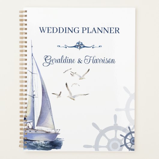 Nautical Sailing Yacht Wedding  Planner (Voorkant)