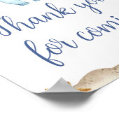 Nautical Sailor Ahoy Bedankt voor uw komst Poster (Hoek)