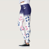 Nautical Sailor Anchor, Buoy and Bucket Pet Trendy Leggings (Links)
