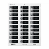 Nautical Sailor Anchor Sailing Silver Return Etiket (Full Sheet)