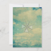 Nautical Sailor Baby Douche Uitnodigingen (Achterkant)