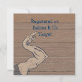 Nautical Sailor Baby Shower-uitnodigingen Kaart (Achterkant)