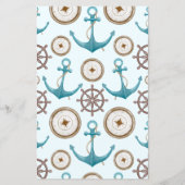 Nautical Sailor Baby shower Voorspellingen & Advie (Achterkant)