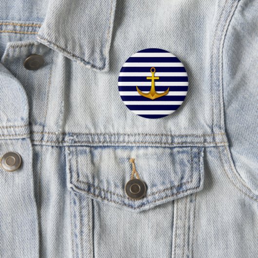 Nautical Sailor Button (In situ)