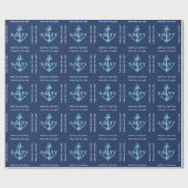 Nautical Sailors Birthday for Old Salt Cadeaupapier (Vlak)