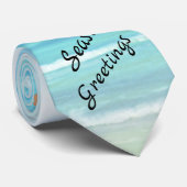 Nautical Santa KerstStropdas Stropdas (Opgerold)