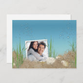 Nautical Save the Date Aankondigingskaart (Voorkant / Achterkant)