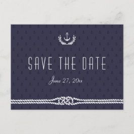 Nautical Save the Date Briefkaarten Blue Anchors