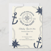 Nautical Save the Date Notice Kaart (Voorkant)