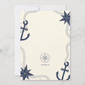 Nautical Save the Date Notice Kaart (Achterkant)