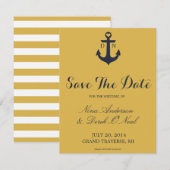 Nautical Save the Date | Weddenschap (Voorkant / Achterkant)
