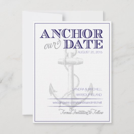 Nautical Save the Dates Save The Date (Voorkant)