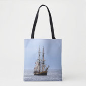 Nautical Schooner Blue Skies Tote Bag (Voorkant)