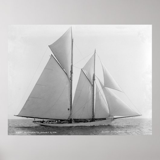  Nautical Schooner Marguerite Print (Voorkant)