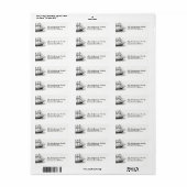 Nautical  Schooner Ship & Family Name Etiket (Full Sheet)