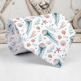Nautical Sea Life Custom Necktie Stropdas