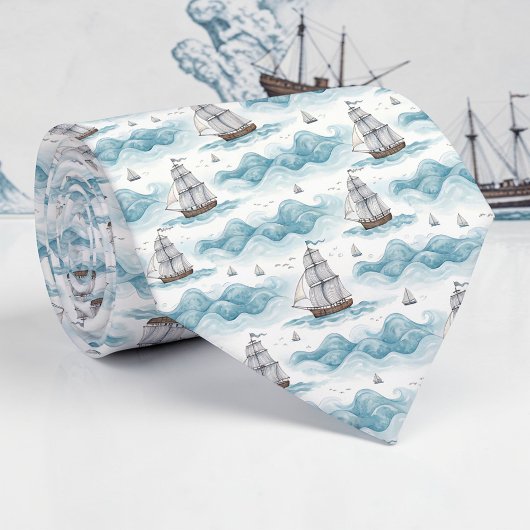 Nautical Sea Life Custom Necktie Stropdas