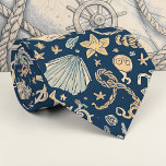 Nautical Sea Life Custom Necktie Stropdas<br><div class="desc">This custom necktie features a vibrant nautical sea life design. Perfect for adding a touch of the ocean to any outfit, this tie makes a great gift for dads, grandfathers, or anyone who loves the sea. The unique pattern showcases a variety of marine creatures in a stylish and eye-catching way....</div>