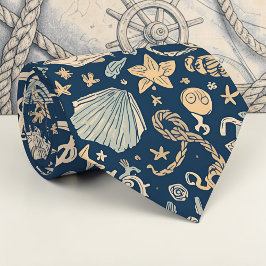 Nautical Sea Life Custom Necktie Stropdas