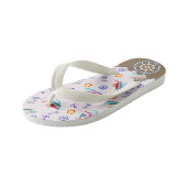 Nautical Sea Witte Kinder Slippers Teenslippers (Schuin)