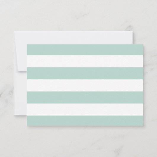 Nautical Seahorse RSVP Card (Achterkant)
