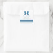 Nautical Seahorse Save the Date Stickers (Tas)