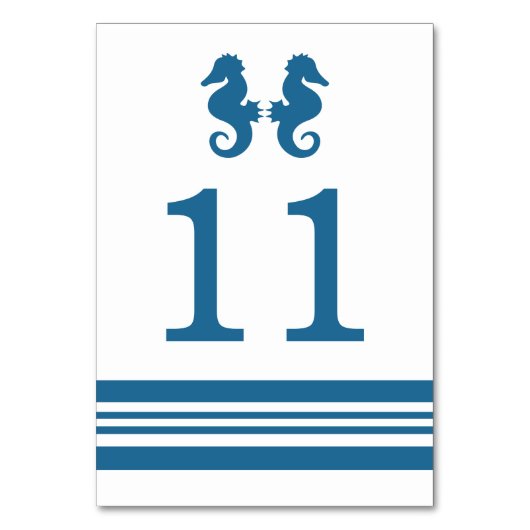 Nautical Seahorse Table Kaart (Voorkant)
