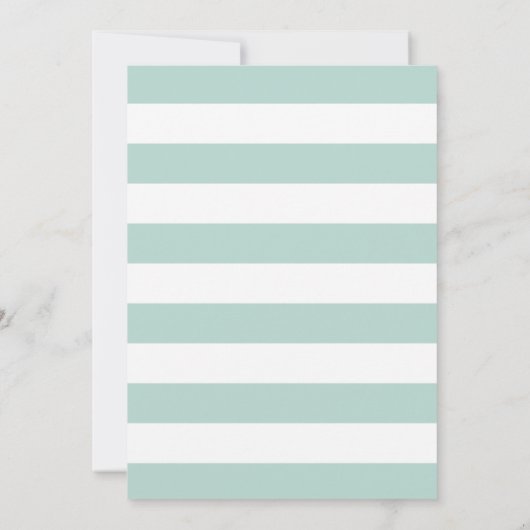 Nautical Seahorse Wedding Invitation Kaart (Achterkant)