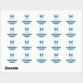 Nautical Seahorse Wedding Stickers (Vel)