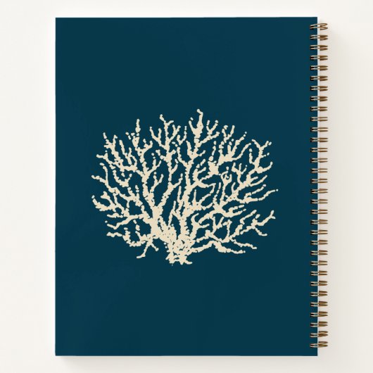 Nautical Seashell Art Sketchbook Journal Notitieboek (Achterkant)