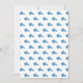 Nautical Seashell Blue Boy Baby shower uitnodiging (Achterkant)