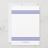 Nautical Seashell - Bridal Shower Uitnodiging (Achterkant)