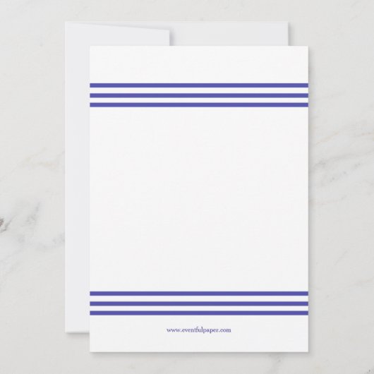 Nautical Seashell - Bridal Shower Uitnodiging (Achterkant)