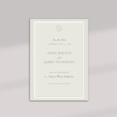 Nautical Seashell Classic ECRU formele bruiloft Save The Date