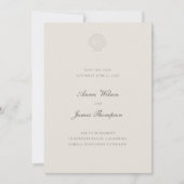 Nautical Seashell Classic formele Ecru bruiloft Save The Date (Voorkant)