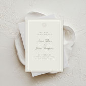 Nautical Seashell Classic formele Ecru bruiloft Save The Date