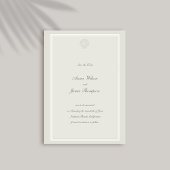 Nautical Seashell Classic Lijst Formele bruiloft Save The Date